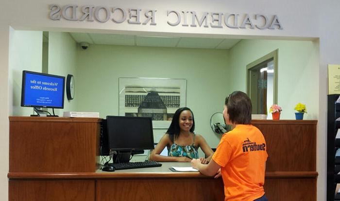 Academic TRecords front desk